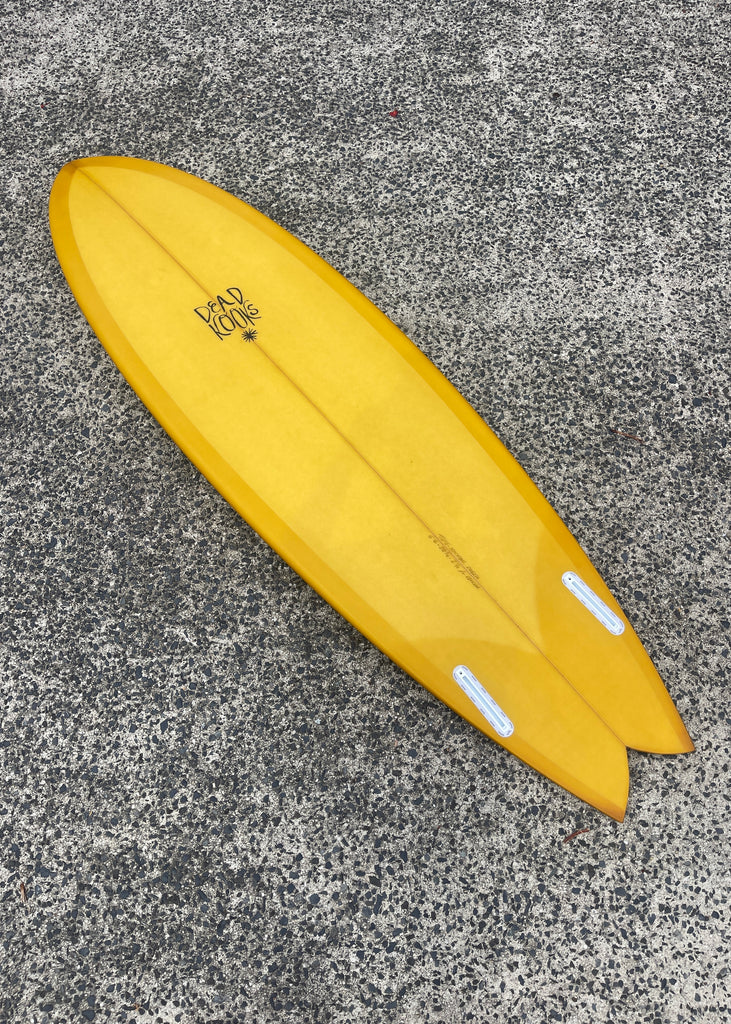 Yin Yang - 6'6 Rusty Orange – Dead Kooks Surfboards