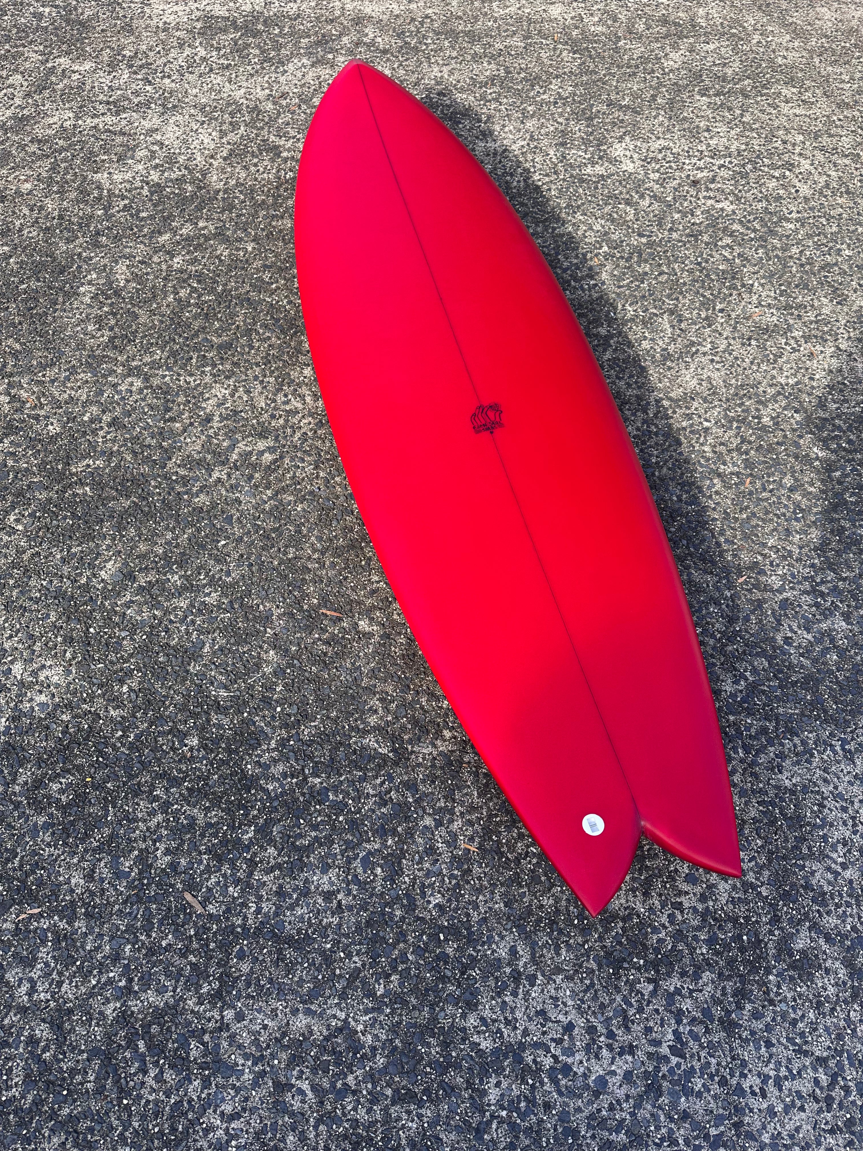 Yin Yang - 6'6 Cherry – Dead Kooks Surfboards Yin Yang - 6'6 Cherry – Dead Kooks Surfboards