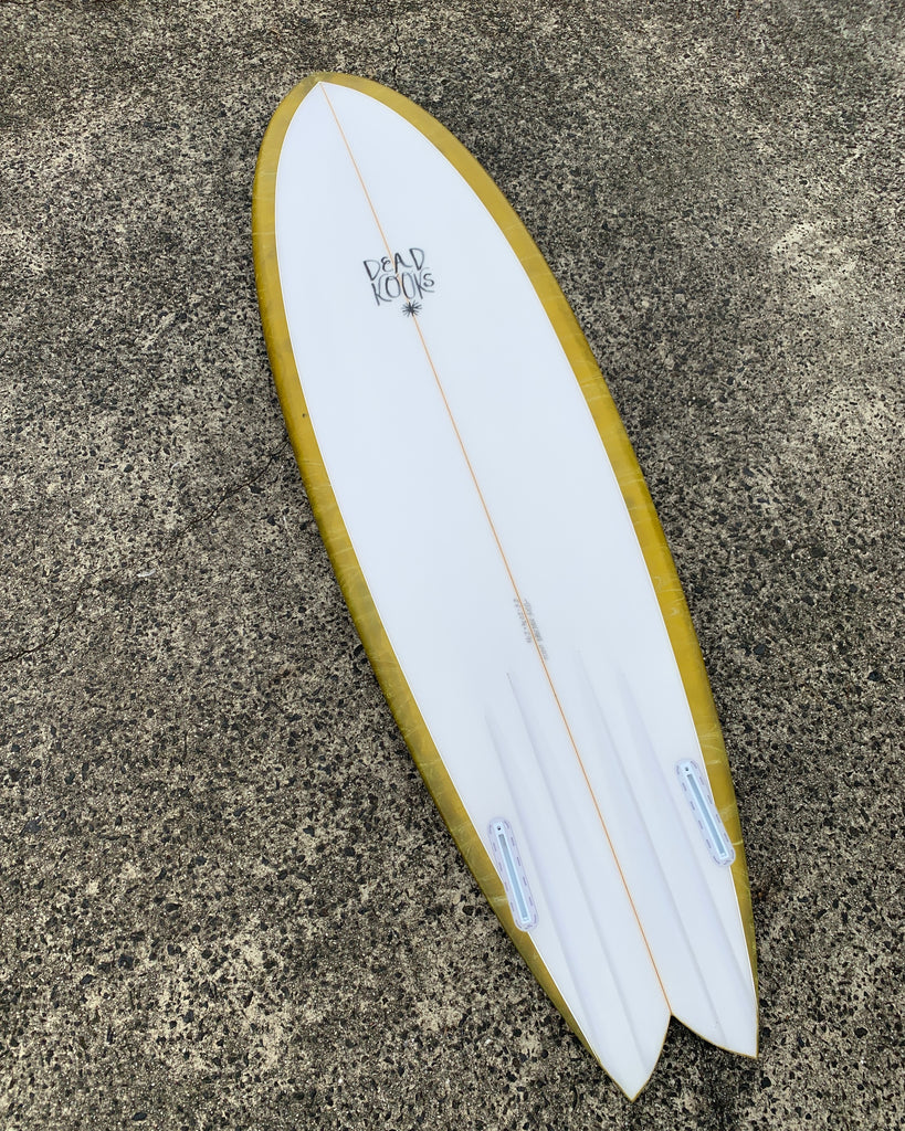 Ying Yang - 6'6 Golden Swirl – Dead Kooks Surfboards
