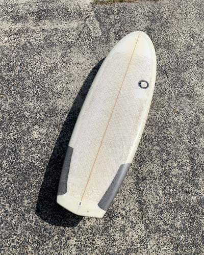 D'arcy Surfboards Pirate Door - 5'4 White semi-opaque