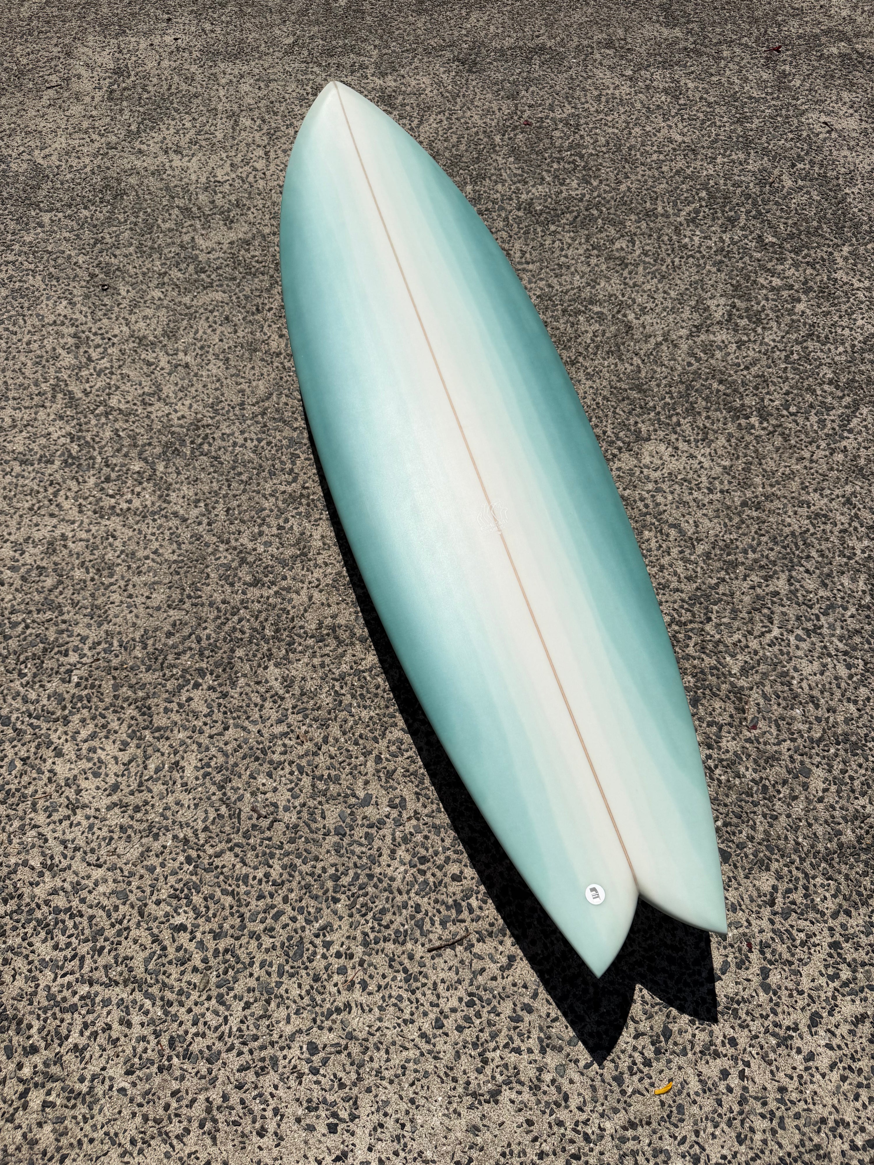Yin Yang - 6'5 TONAL TEAL STRIPE