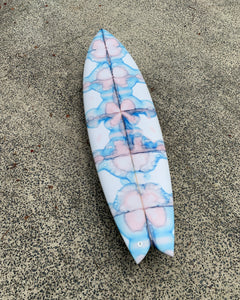 Yin Yang - 6'5 Blue and Pink Butterfly