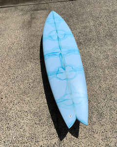 Yin Yang - 6'5 Light Blue Rorschach