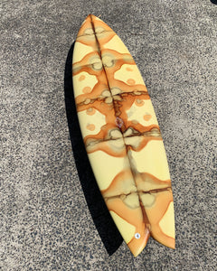 Yin Yang - 6'5 Lemon/Rust Rorschach