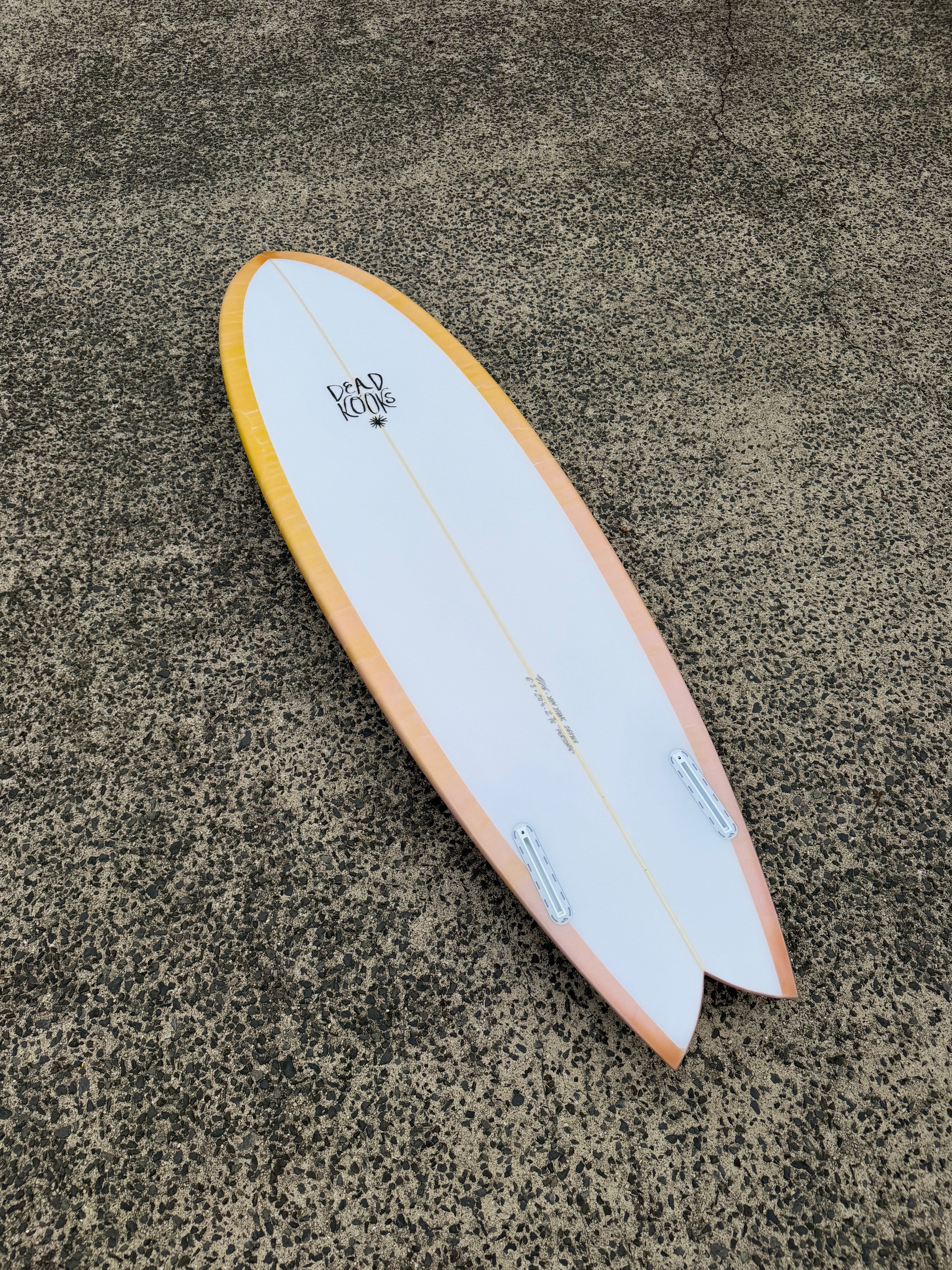 Yin Yang - 6'3 PEACH SUNSET – Dead Kooks Surfboards Yin Yang - 6'3 PEACH SUNSET – Dead Kooks Surfboards