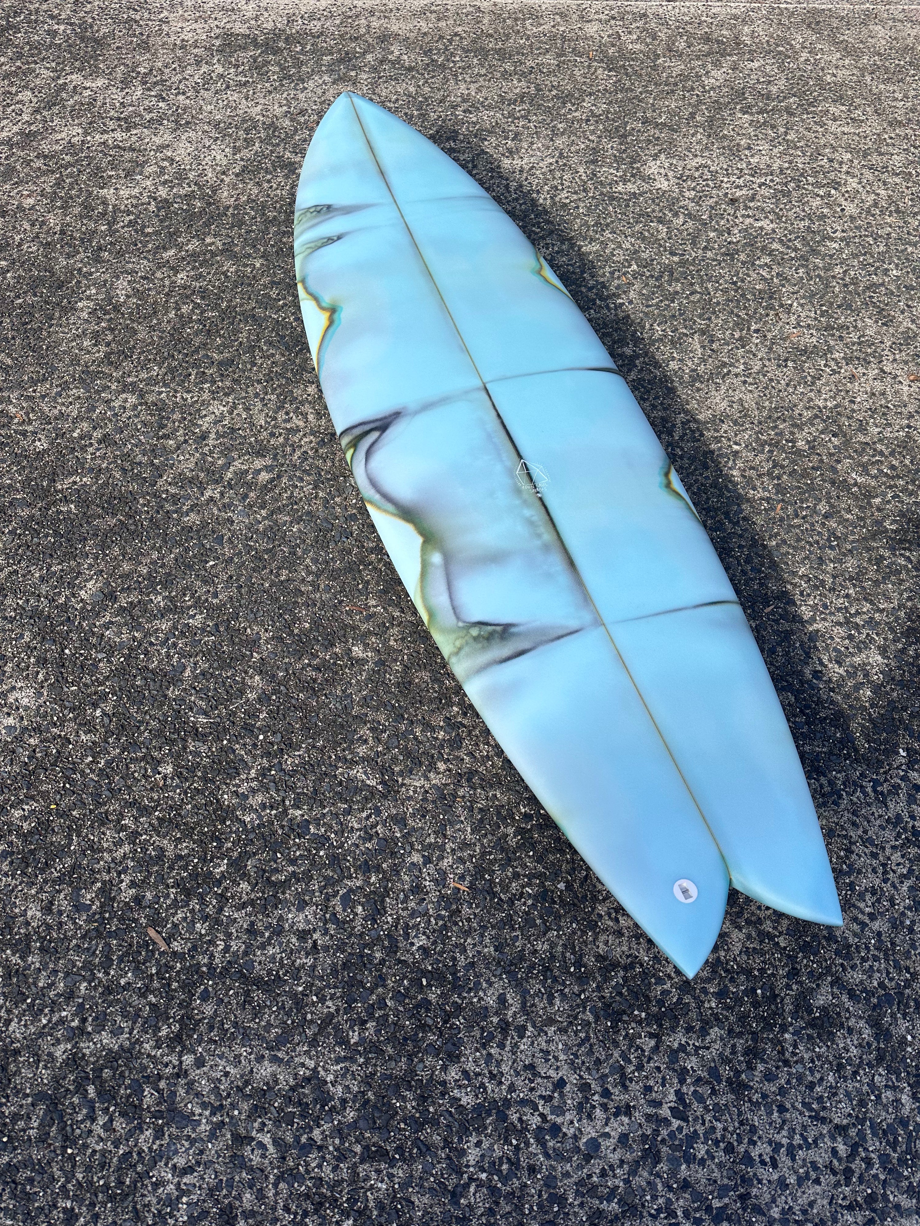 Yin Yang - 6'4 Ocean Reflections Abstract