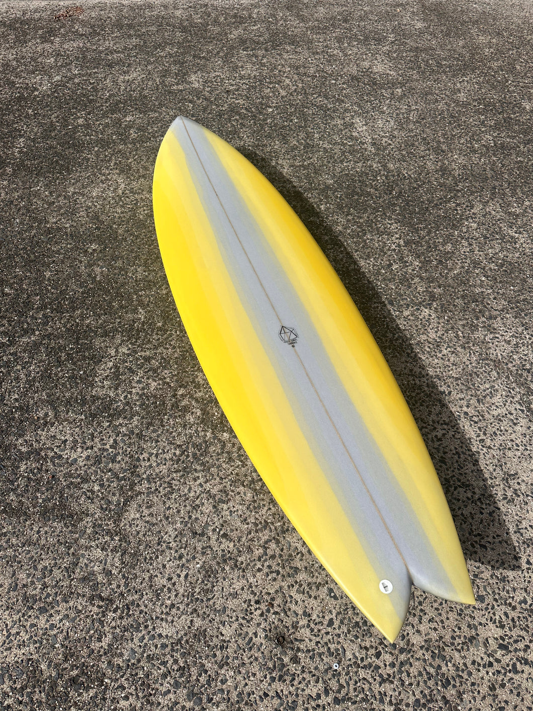 Yin Yang - 6'4 Yellow and Grey split