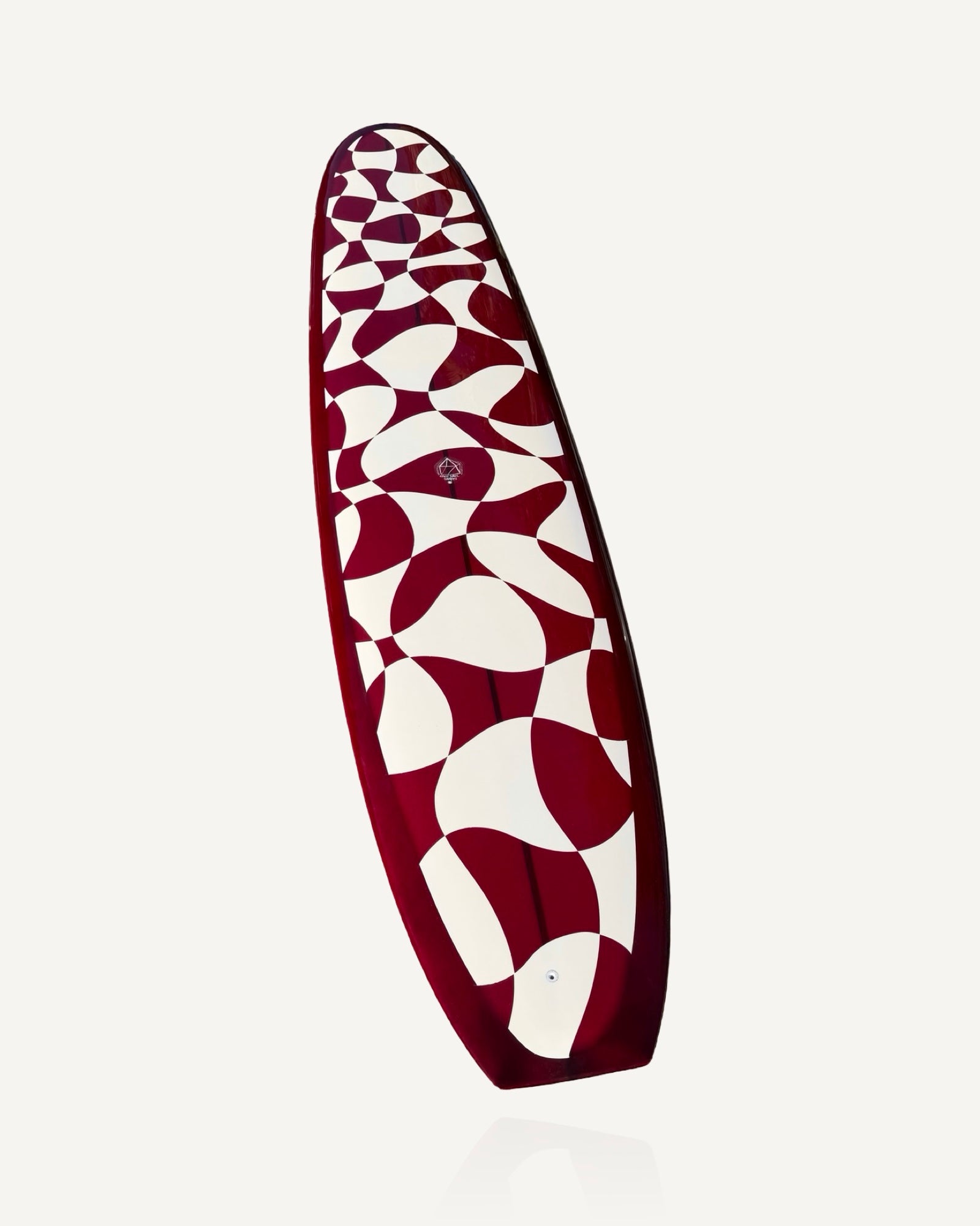 Nausea - 9'8 Burgundy Dali Chequered