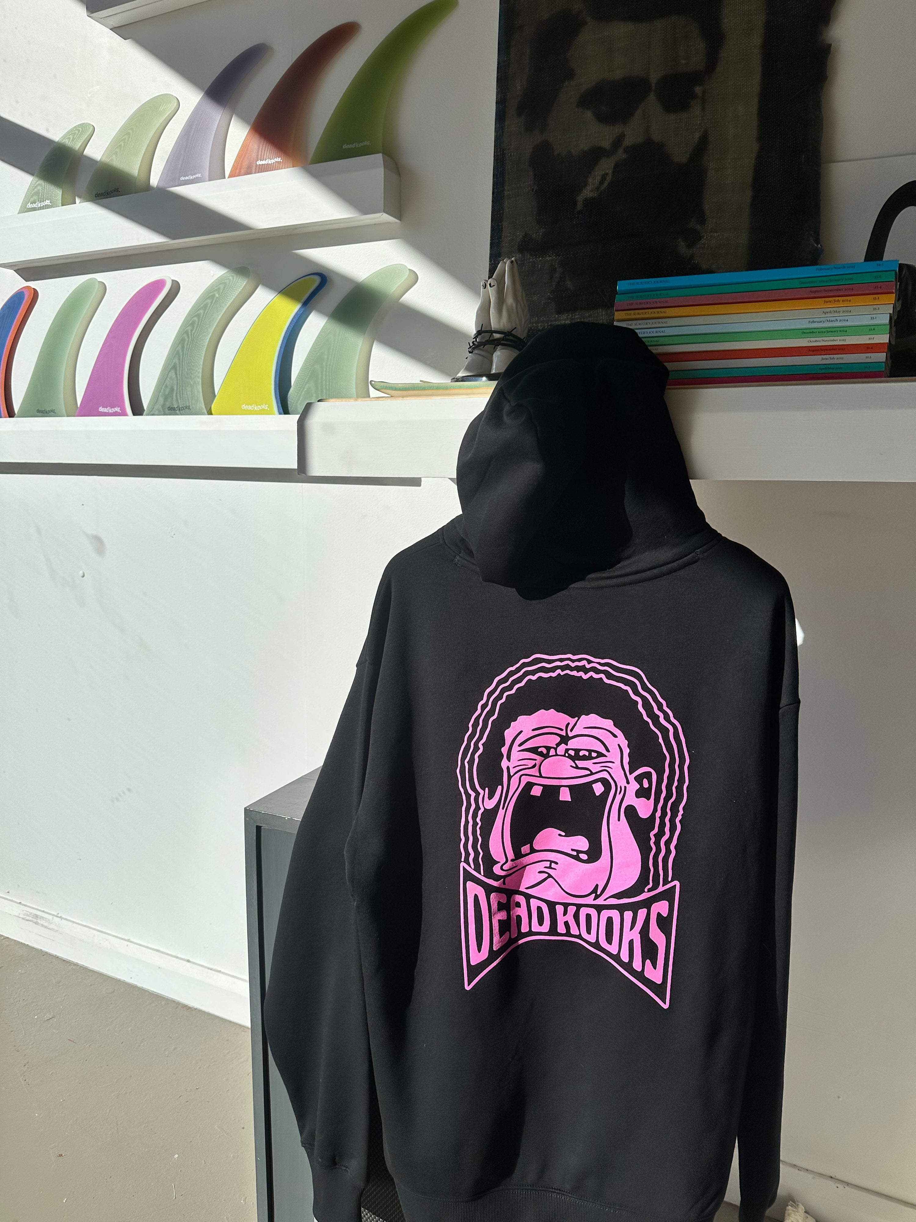 Bow-Tie Heavyweight Hood - Black Pink