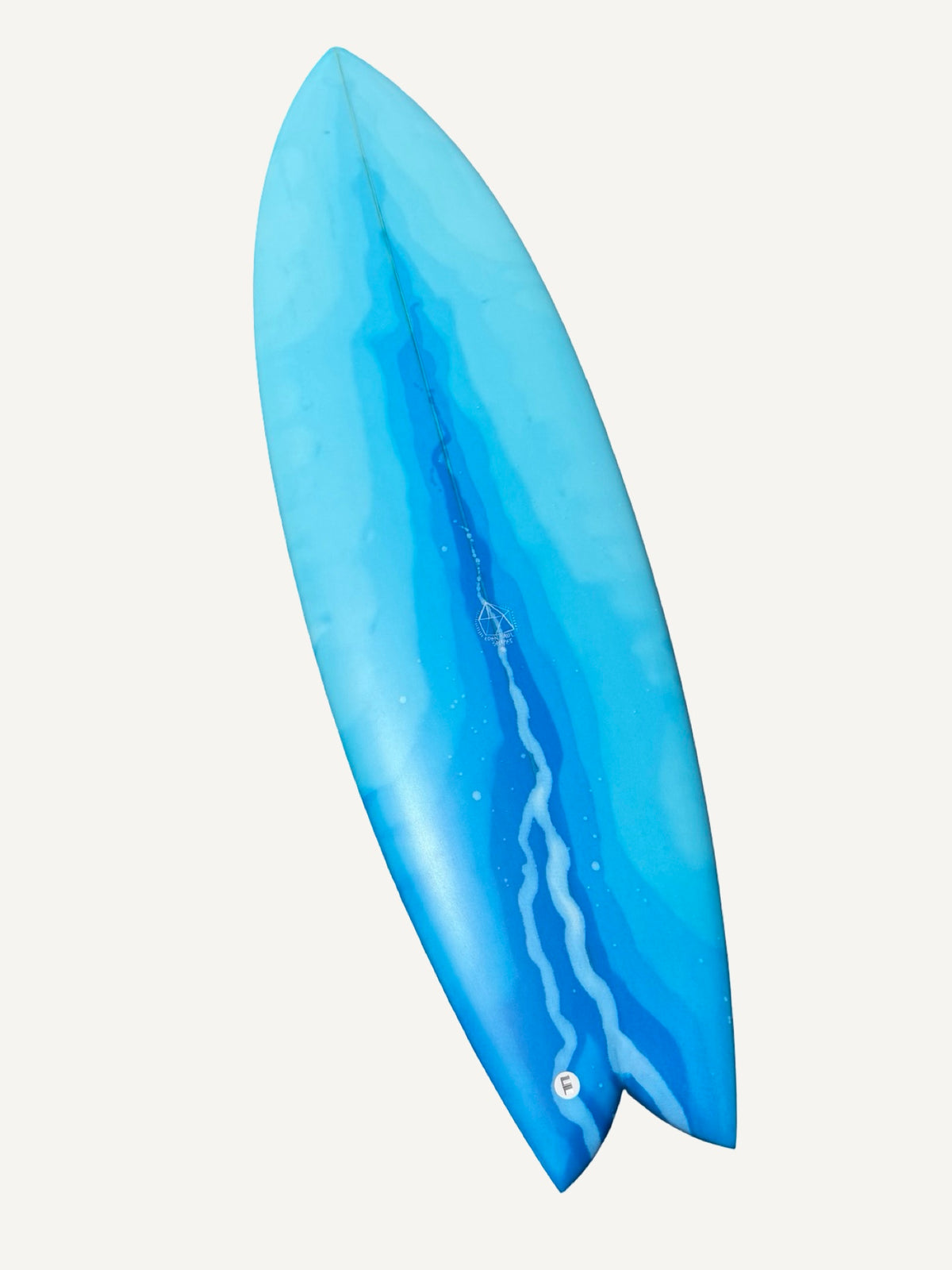 Yin Yang - 6'6 BLUE JELLYFISH TWINZER