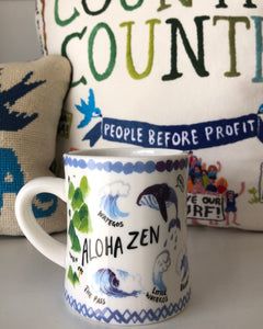 Aloha to Zen - Byron Bay Ceramic Coffee Mug
