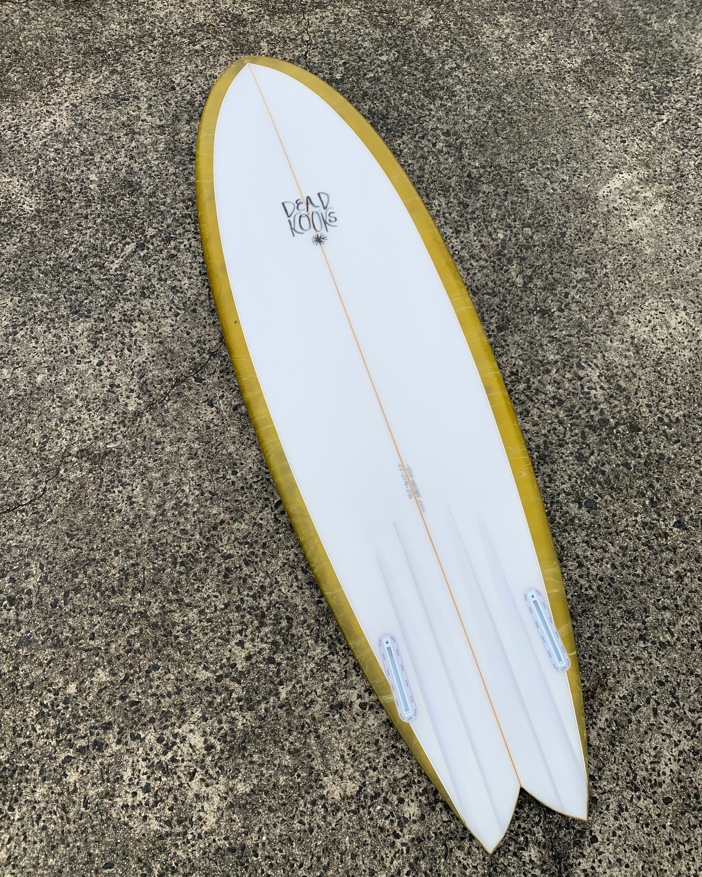Ying Yang - 6'6 Golden Swirl – Dead Kooks Surfboards