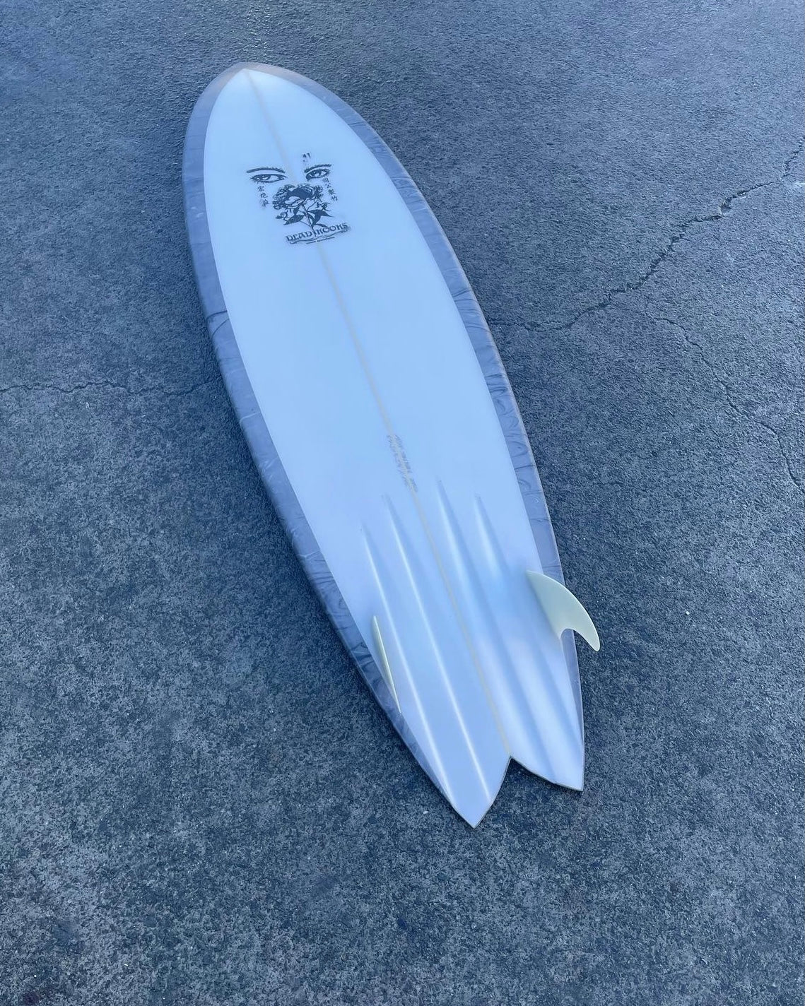 Ying Yang - 6'5 Grey Static – Dead Kooks Surfboards