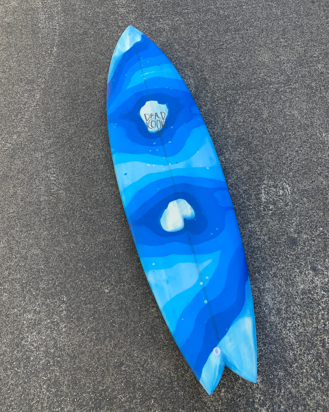 Ying Yang - 6'6 Blue Blob