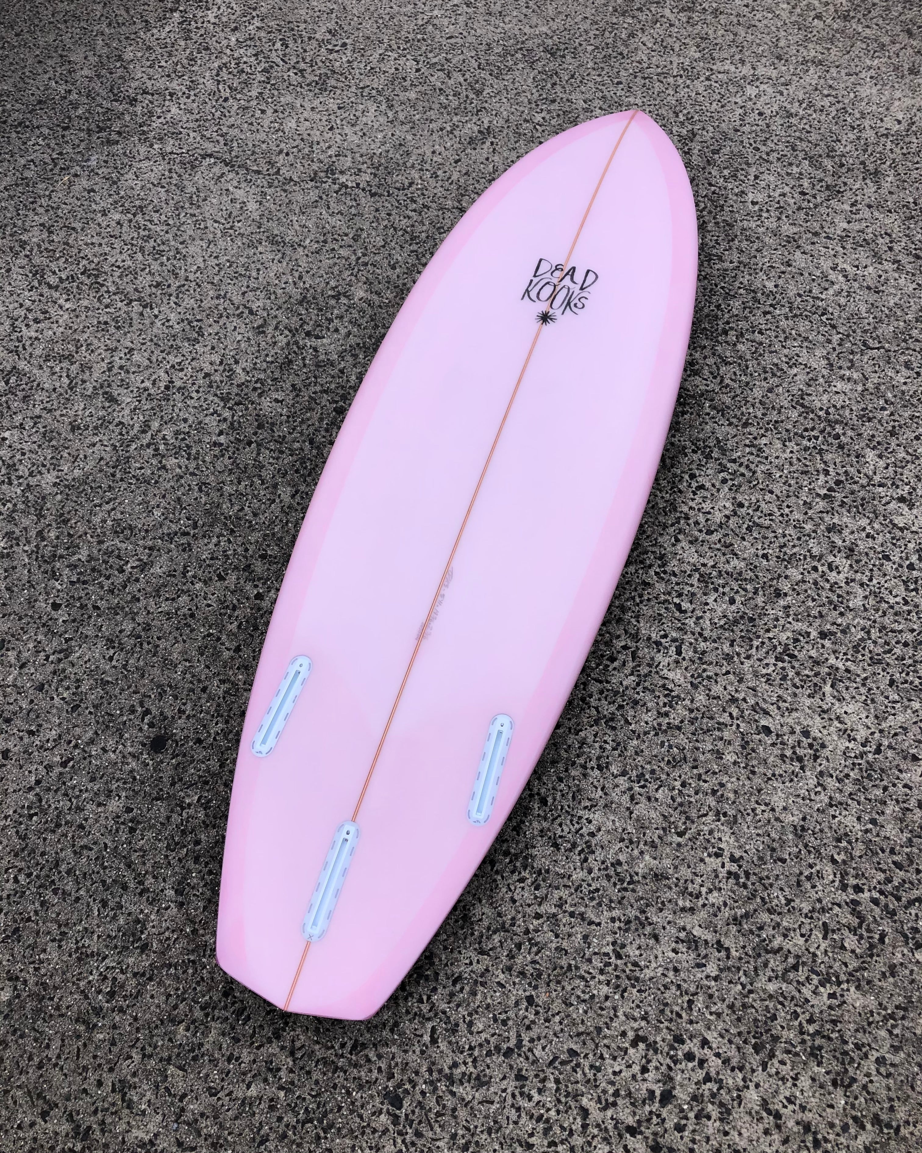 Flatdeck Thruster - 5'11 Musk Flame – Dead Kooks Surfboards
