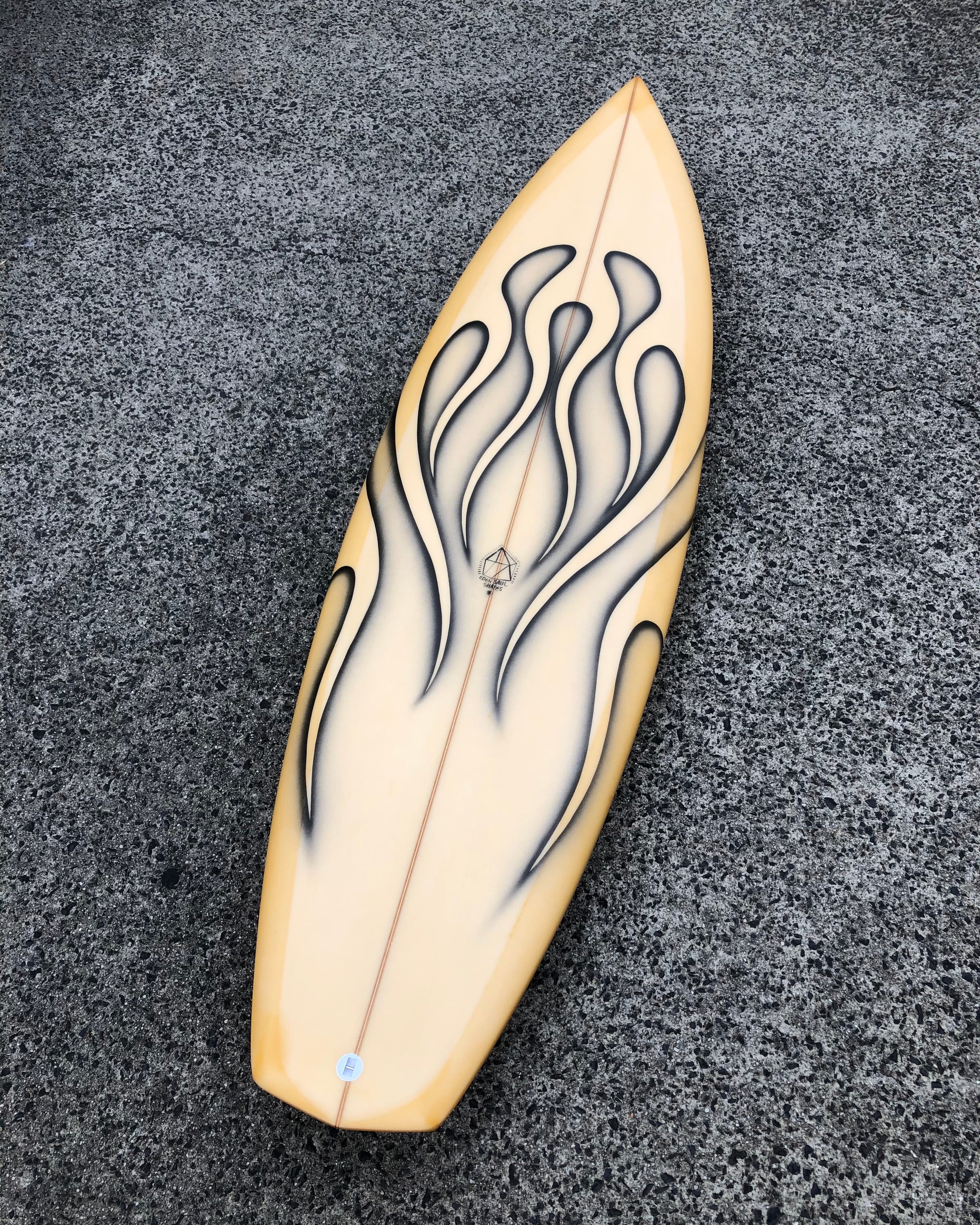 Flatdeck Thruster - 6'1 Peach Flame