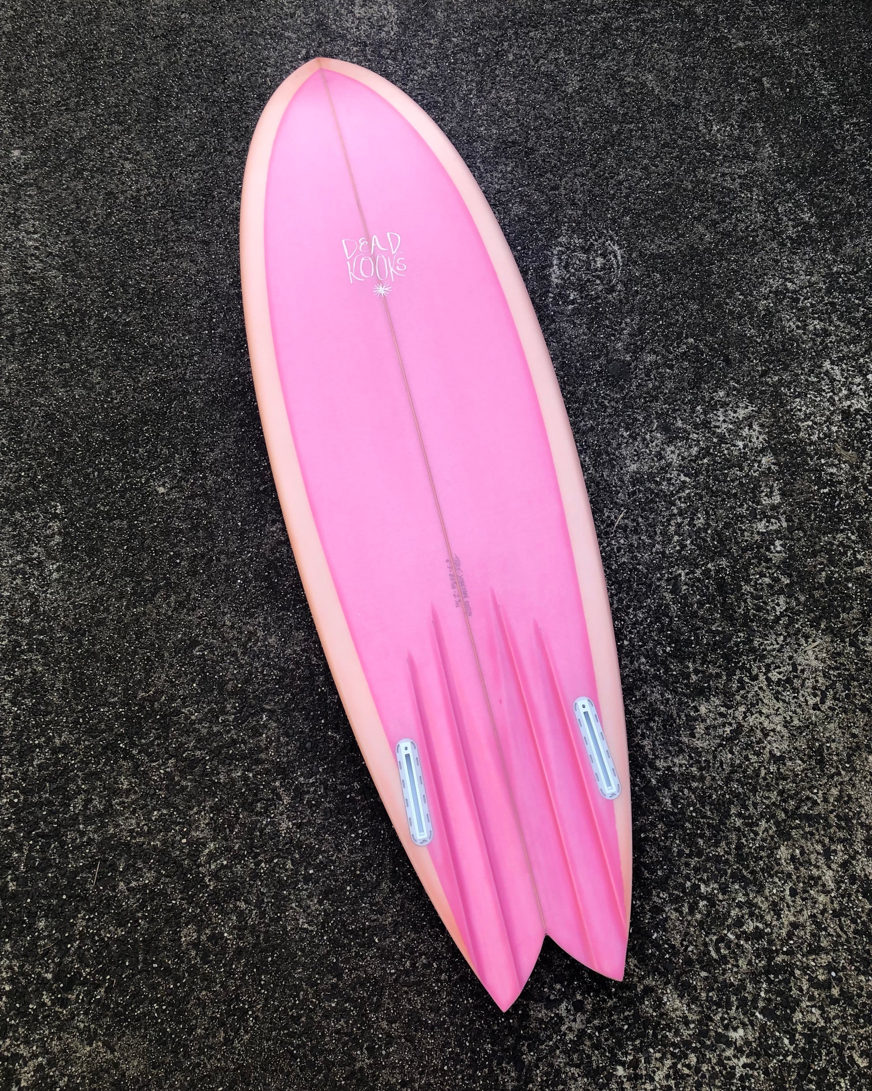 Yin Yang - 6'3 Peach & Pink – Dead Kooks Surfboards