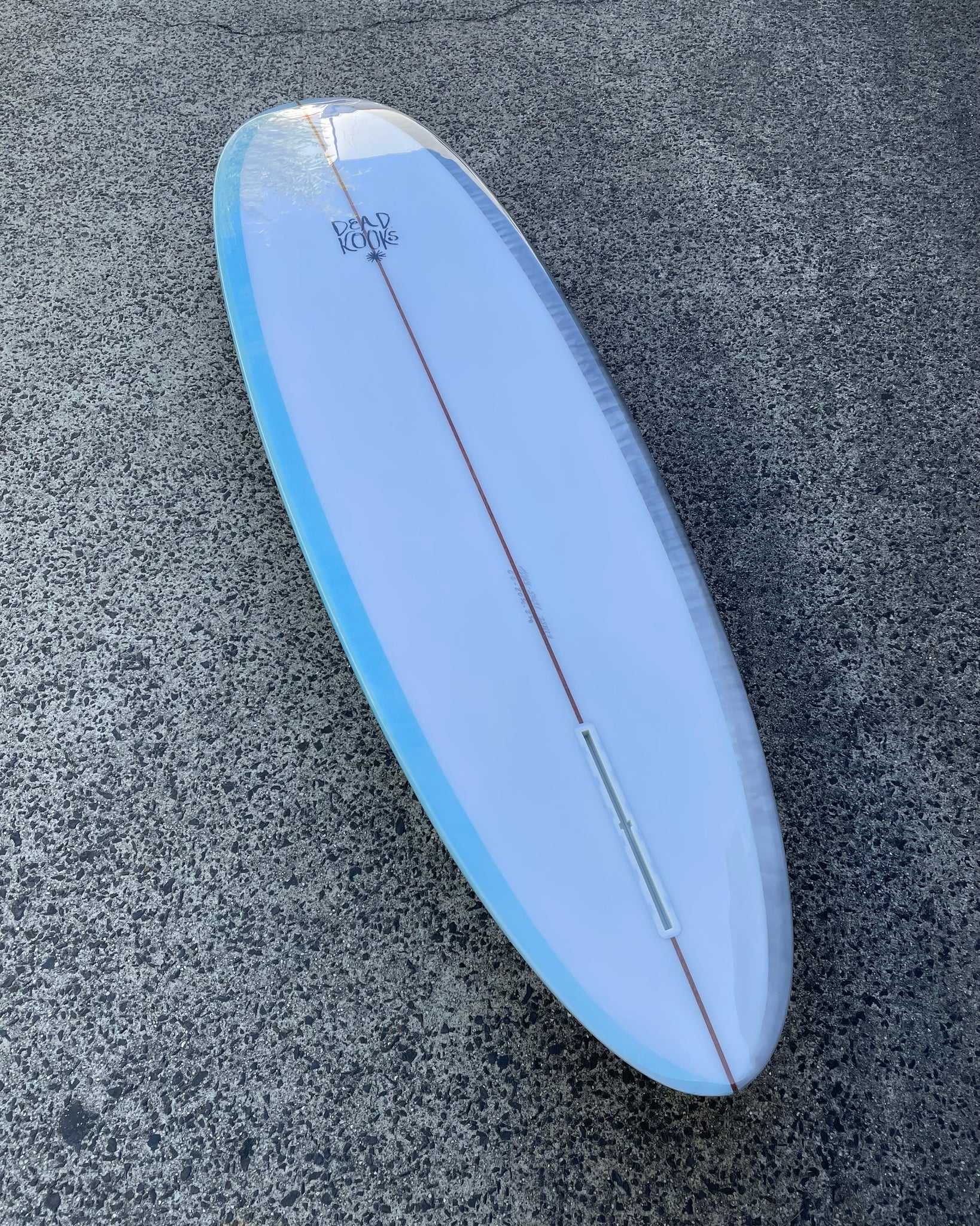 Salty - 6'6 Blue to Grey Fade Polish – Dead Kooks Surfboards