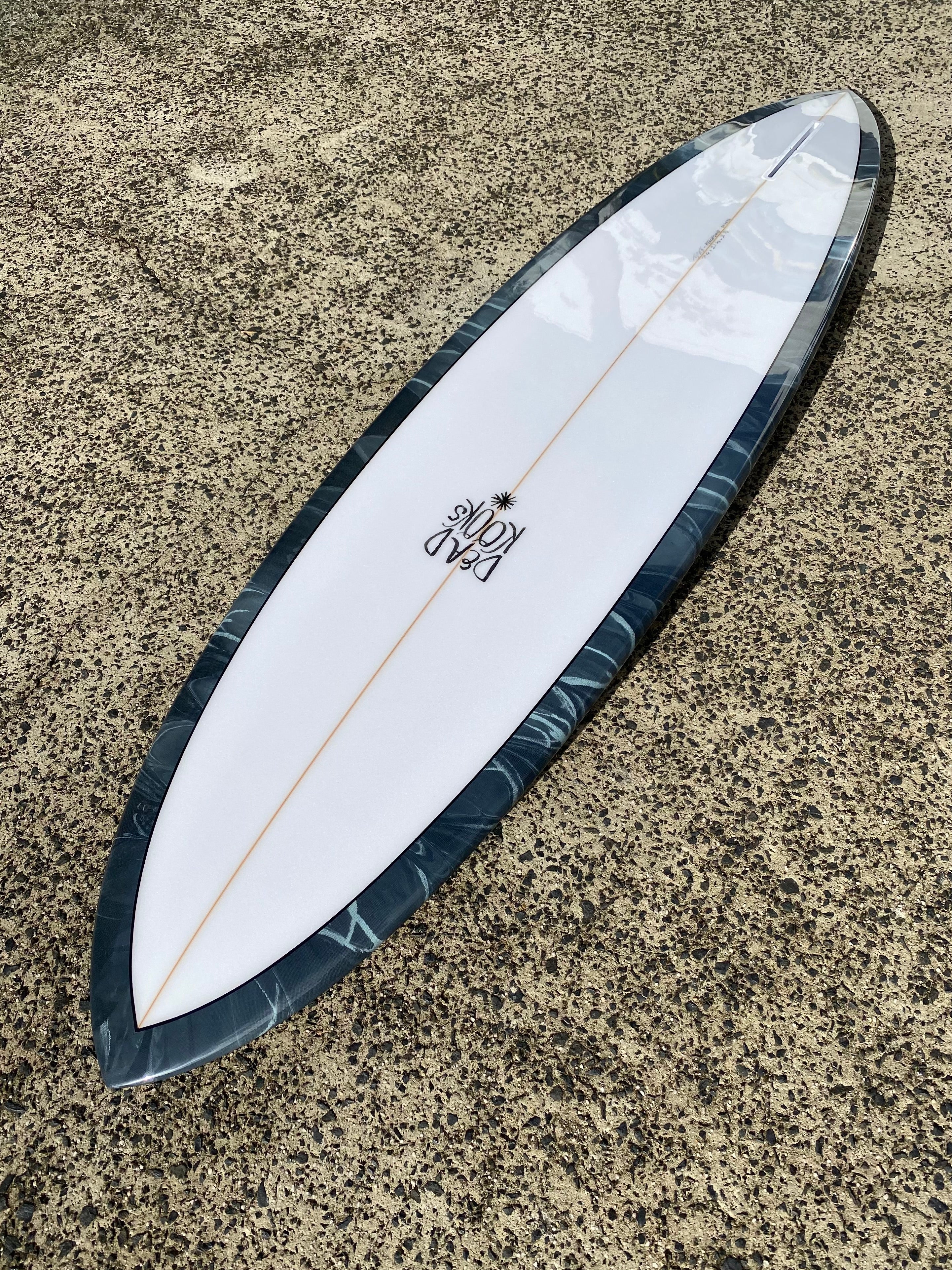 Hellhound - 7'4 Black Mint Marble – Dead Kooks Surfboards